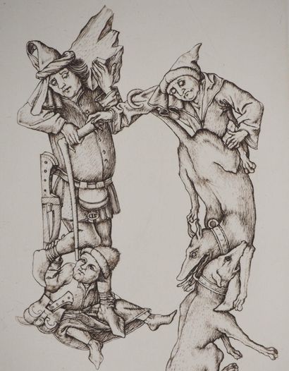 Cécile REIMS (1927-2020)
Les chiens entrelacés,...
