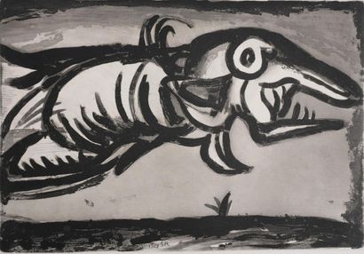 Georges ROUAULT (1871-1958)
Le poisson volant,...