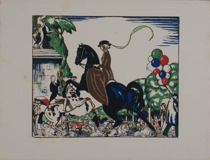 Robert BONFILS (1879-1969) 
Vue de Paris,...