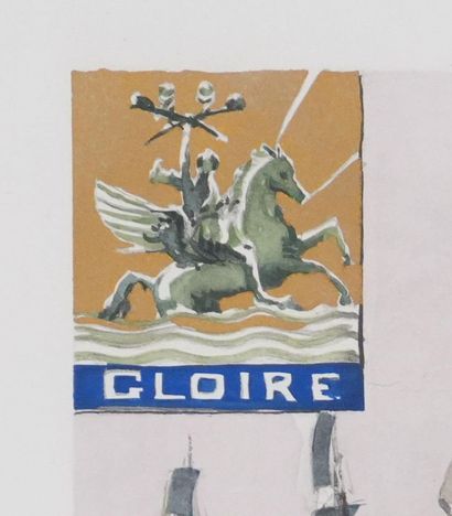 MARIN MARIE (1901–1987)
The Ship Gloire (2nd-class...