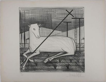 Bernard BUFFET (1928-1999)
L'agneau pascal,...