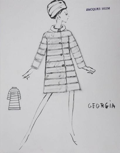Jacques HEIM (1899-1967)
Manteau Georgia
Dessin...