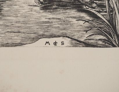Martin SCHONGAUER (1430/50-1491)
Saint Christophe
Gravure...