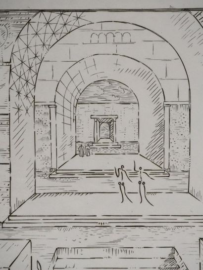 Roger VIEILLARD (1907-1989)
Temple d'Apollon
Gravure...
