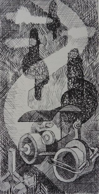 Louis TOFFOLI (1907-1999)
Route en Dordogne,...