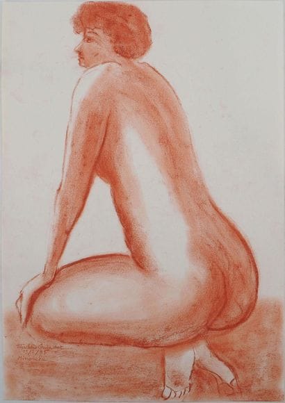 Mercédès GUINGOT (1905-1994)
L'attente, 1985
Dessin...