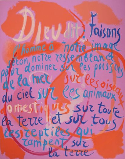 André LANSKOY (1903-1976)
Dieu dit
Lithographie...
