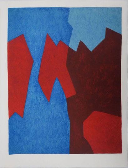 Serge POLIAKOFF (1906-1969)
Composition bleue...