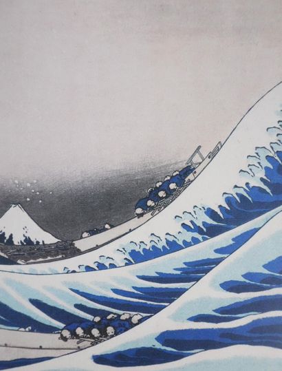 Katsuhika HOKUSAI (1760 -1849)
Sous la grande...