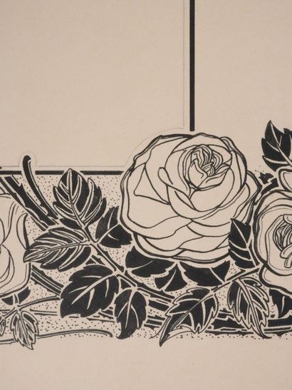 Henry DE WAROQUIER (1881-1970)
Les roses,...