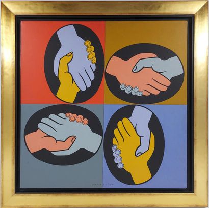 Victor VASARELY (1906-1997)
Amitié multicolore...