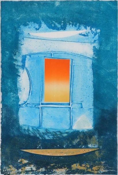 Henri BAVIERA (1934-)
Soleil sur fond bleu,...