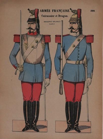 Imagerie Delhalt
L'armée française, Le cuirassier...