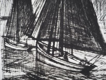 Bernard BUFFET (1928-1999)
Les voiles noires,...