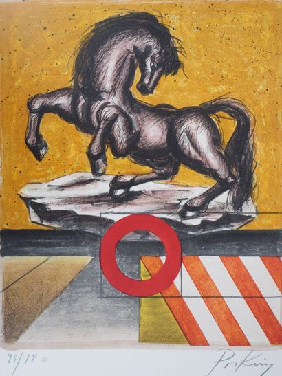 Franz PRIKING (1929-1979)
Cheval Fantastique...