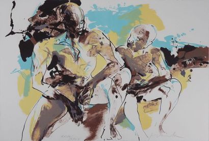 François FRANTA (1930-)
Deux silhouettes,...