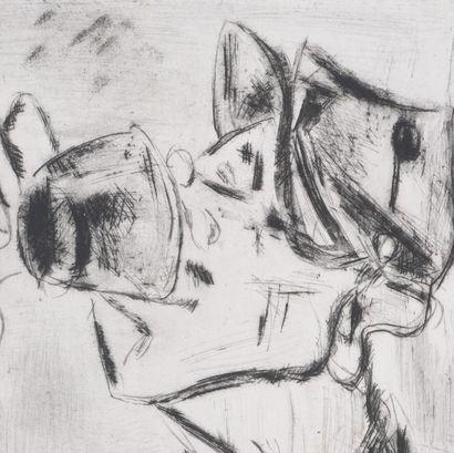 Gen PAUL (1895-1975)
L'adjudant, 1952
Gravure...
