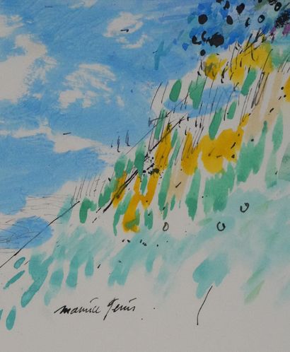 Maurice GENIS (1925-2013)
Les falaises au...