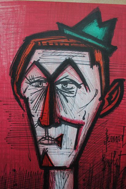 Bernard BUFFET (1928-1999)
Le clown rouge,...