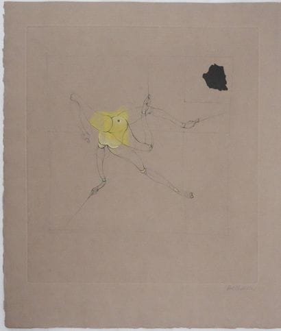 Hans BELLMER (1902-1975) 
Le pantin jaune,...