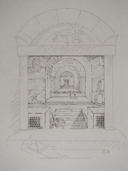 Roger VIEILLARD (1907-1989)
Temple d'Apollon
Gravure...
