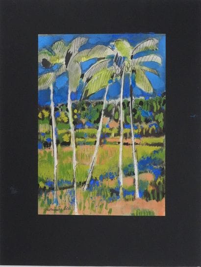Maurice GENIS (1925-2013)
Les palmiers
Gouache...