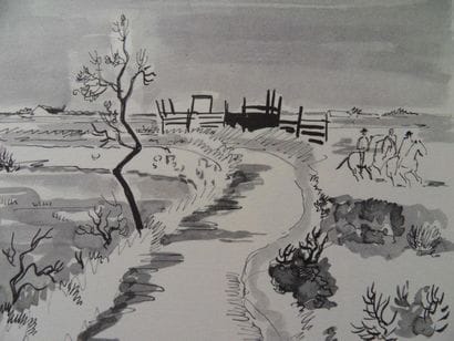 Yves BRAYER (1907-1990)
Route en Camargue,...