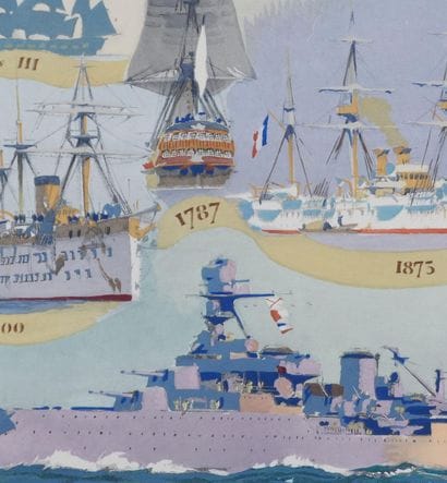 Albert BRENET (1903-2005)
Navires Duguay-Trouin,...