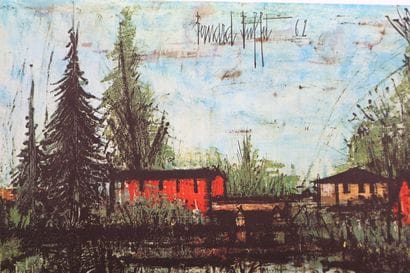 Bernard BUFFET (1928-1999)
Pont sur la Sarthe,...