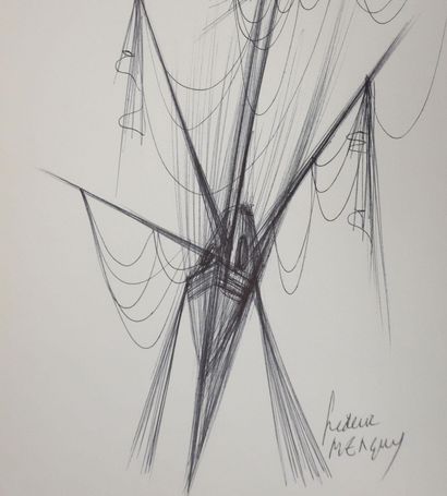 Frédéric MENGUY (1927-2007)
Le bateau fantôme,...