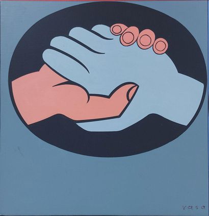 Victor VASARELY (1906-1997)
Amitié multicolore...