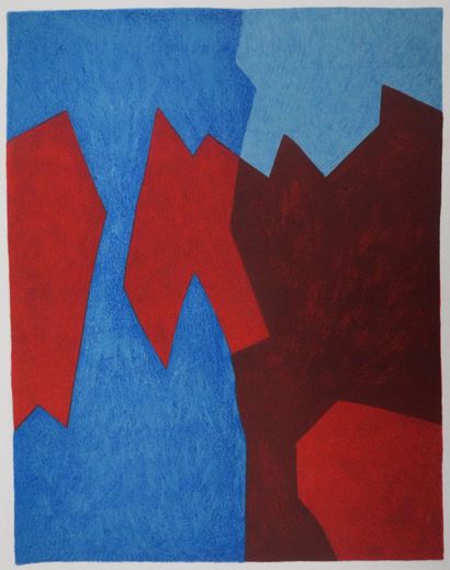 Serge POLIAKOFF (1906-1969)
Composition bleue...
