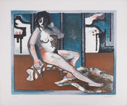 Roger CRUSAT (1917-1994)
Nu au salon, 1973
Lithographie...