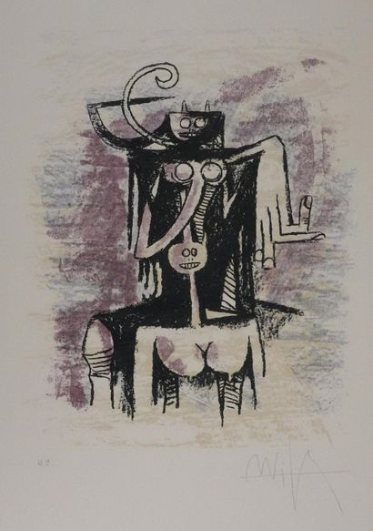 Wifredo LAM (1902-1982)
Esprits Primals (Canaïma),...