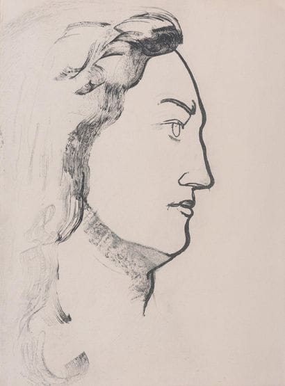 Henry DE WAROQUIER (1881-1970)
Profil, 1946
Gravure...