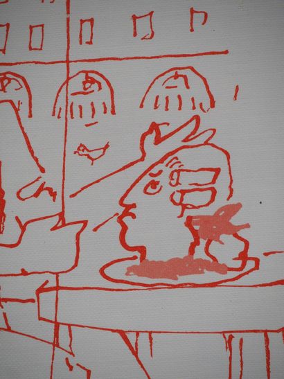 Jean COCTEAU (1889-1963)
Le repas révolutionnaire,...