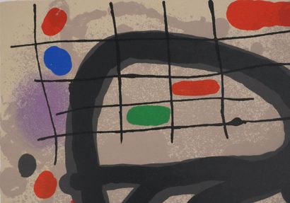 Joan MIRO (1893-1983)
Le lézard aux plumes,...