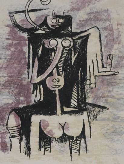 Wifredo LAM (1902-1982)
Esprits Primals (Canaïma),...