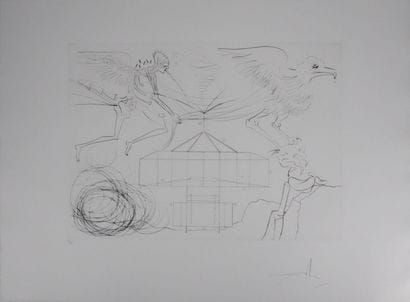 Salvador DALI (1904-1989)
Hommage à Léonard...