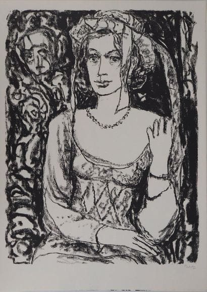 Leopoldo PRESAS (1915-2009)
Femme au collier...
