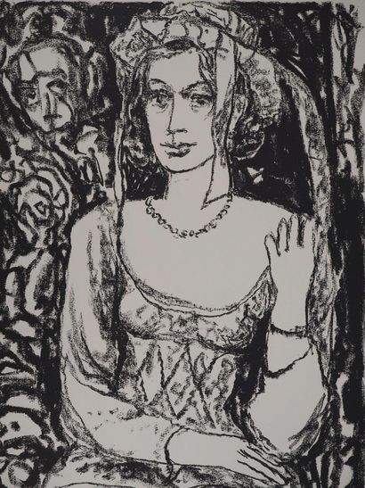 Leopoldo PRESAS (1915-2009)
Femme au collier...