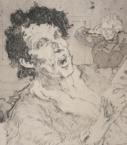 Daniel VIERGE (1851-1904)
Une fausse note,...