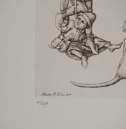 Cécile REIMS (1927-2020)
Les chiens entrelacés,...