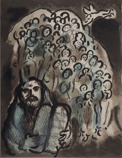 Marc CHAGALL (1887-1985)
Moïse, les Tables...