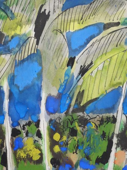 Maurice GENIS (1925-2013)
Les palmiers
Gouache...