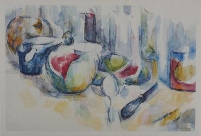 Paul CEZANNE (1839-1906) (d'après) 
Nature...