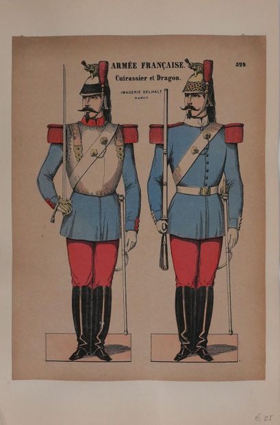 Imagerie Delhalt
L'armée française, Le cuirassier...