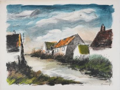 Maurice DE VLAMINCK(1876-1958)
Vue de Montigny...