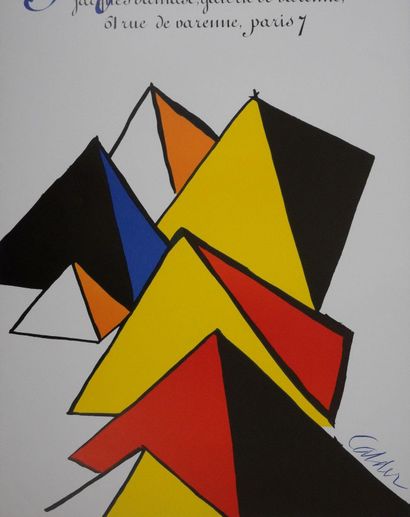 Alexander CALDER (1898-1976)
Pyramides
Lithographie...