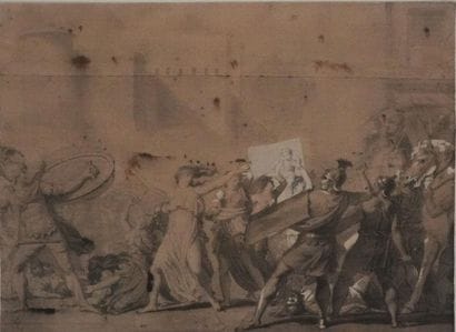 Jacques-Louis DAVID (1748-1825) 
Les Sabines,...
